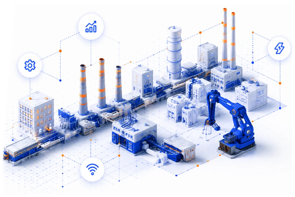 Connected factory and Industrial IoT dashboard